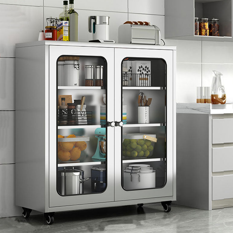 Plate-forme de style moderne plate latérale en métal avec porte à domicile