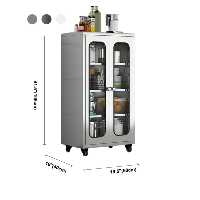 Plate-forme de style moderne plate latérale en métal avec porte à domicile