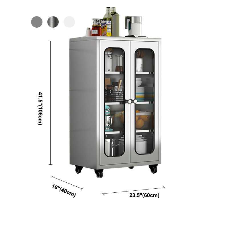 Plate-forme de style moderne plate latérale en métal avec porte à domicile