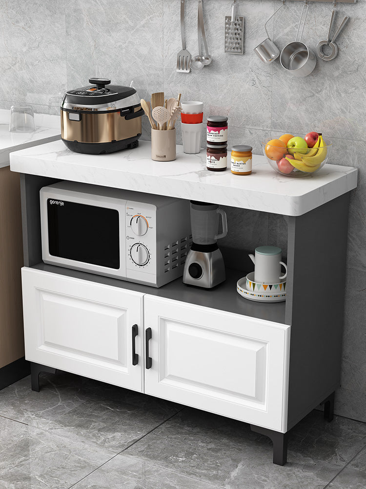 Modern Sideboard Stone Top Sideboard with Door for Kitchen Use Clearhalo 'buffet_sideboard' 'Buffets & Sideboards' 'furn' 'furn_buffet_sideboard' 'Furniture' 'Kitchen & Dining Furniture' 5959990