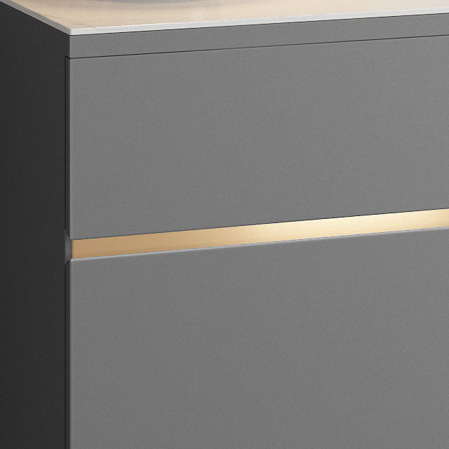 Support de buffet glam avec des tiroirs en bois et buffet en pierre