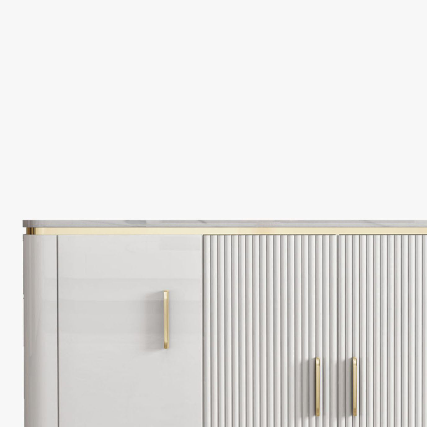 Pied à buffet en bois et en bois d'ingénierie support de buffet glamour