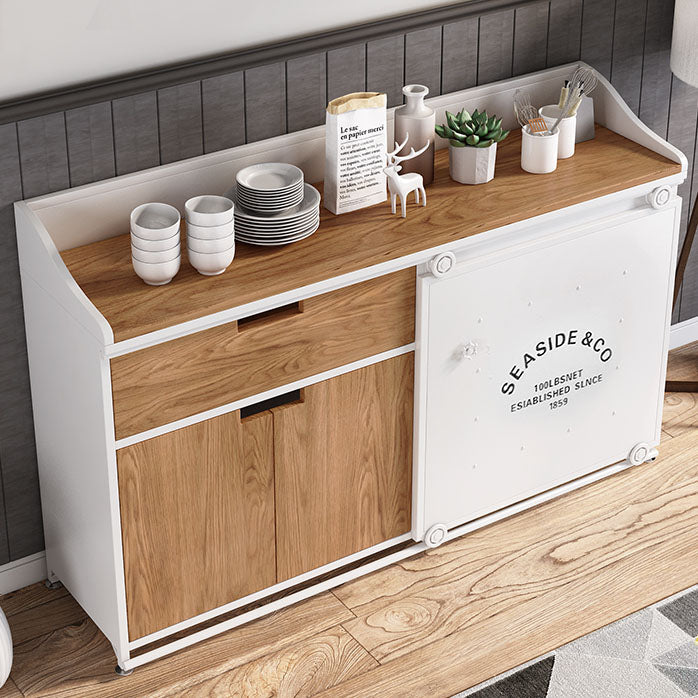 Modern Engineered Wood Sideboard Sliding Doors Sideboard for Living Room Clearhalo 'buffet_sideboard' 'Buffets & Sideboards' 'furn' 'furn_buffet_sideboard' 'Furniture' 'Kitchen & Dining Furniture' 5960239