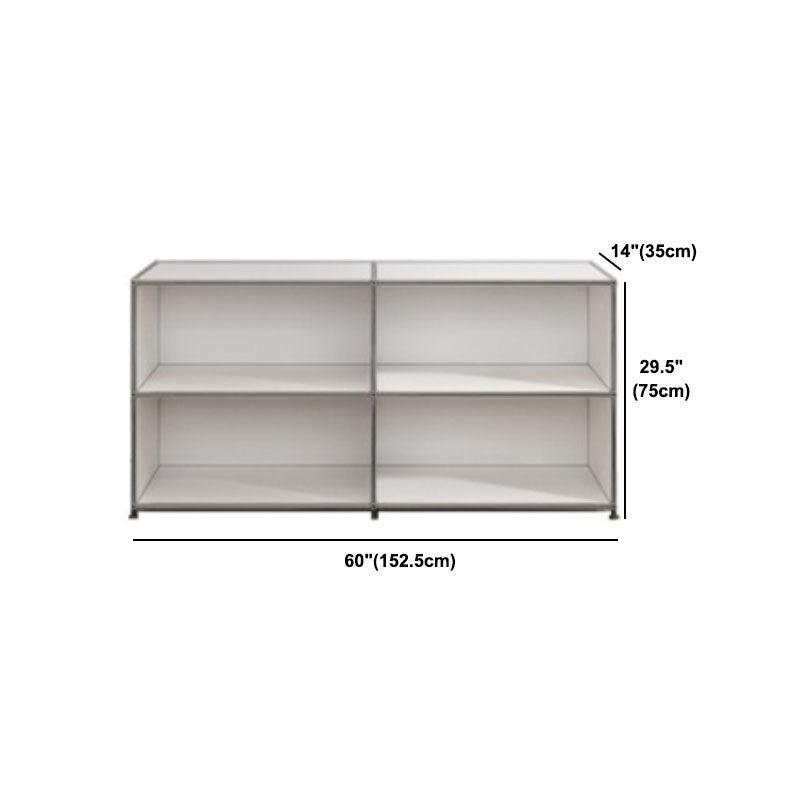 Buffet métallique blanc avec tiroirs buffet de restauration intérieure contemporaine