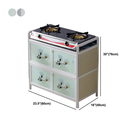 Metalen dressoir met glazen deuren moderne eetserver voor thuis