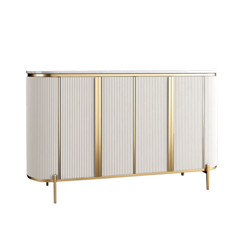 Technischer Holzbuffet Ständer mit Schränken Glam Buffet Sideboard
