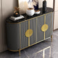 Technischer Holzbuffet Ständer mit Schränken Glam Buffet Sideboard