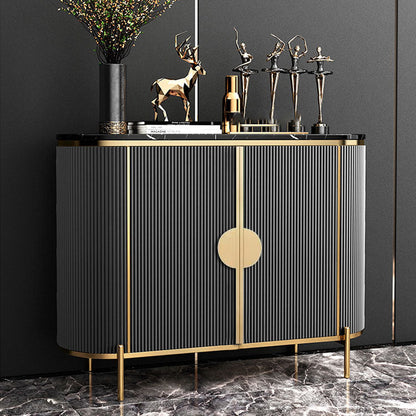 Technischer Holzbuffet Ständer mit Schränken Glam Buffet Sideboard