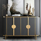 Technischer Holzbuffet Ständer mit Schränken Glam Buffet Sideboard