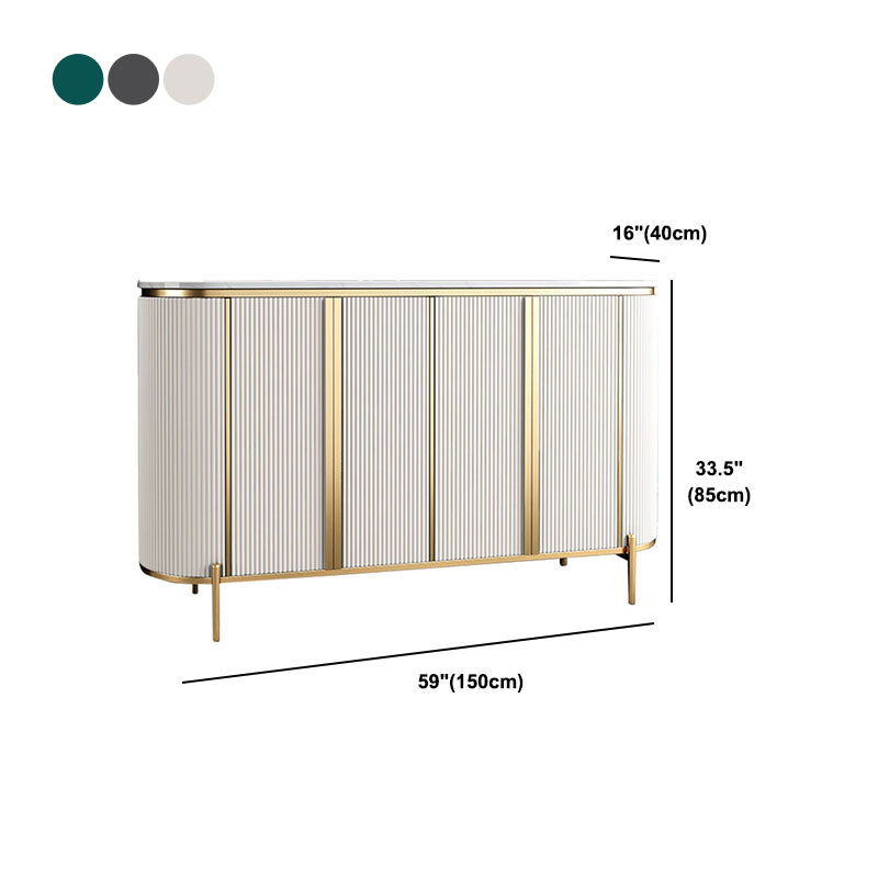 Technischer Holzbuffet Ständer mit Schränken Glam Buffet Sideboard