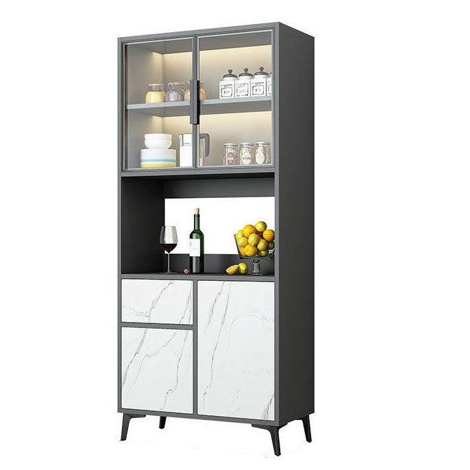 Buffet en bois d'ingénierie Stand de buffet contemporain pour salle à manger