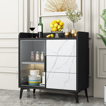 Buffet en bois d'ingénierie Stand de buffet contemporain pour salle à manger