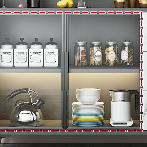 Buffet en bois d'ingénierie Stand de buffet contemporain pour salle à manger