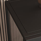 Contemporary Glass Doors Storage Sideboard Metal 2-Door Sideboard Clearhalo 'buffet_sideboard' 'Buffets & Sideboards' 'furn' 'furn_buffet_sideboard' 'Furniture' 'Kitchen & Dining Furniture' 5960536