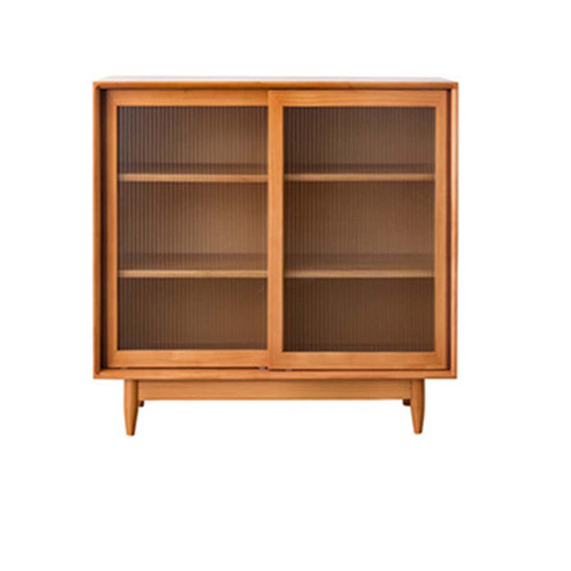 Finition mate buffet moderne buffet de cuisine avec des jambes en bois