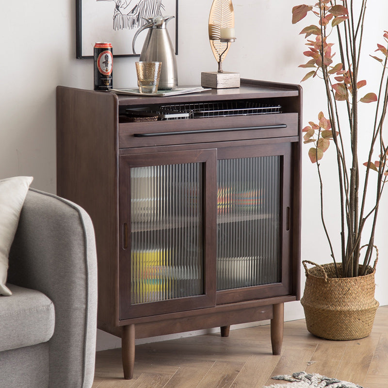 Serveur à manger en bois massif moderne buffet à 1 porte pour salle à manger