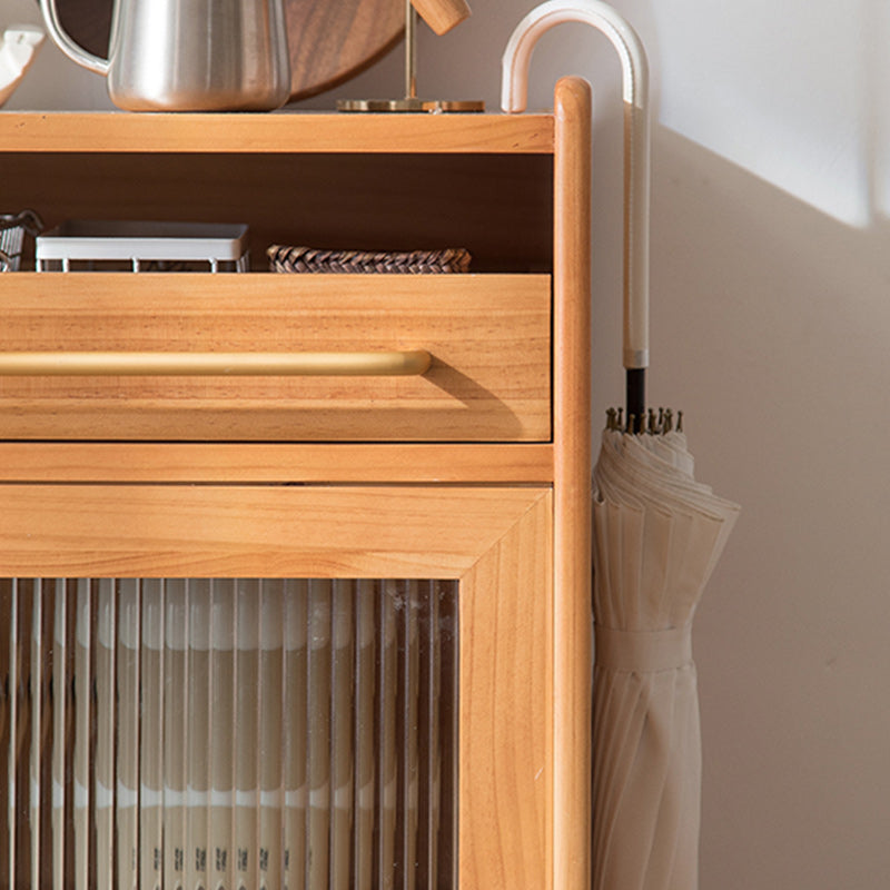 Serveur à manger en bois massif moderne buffet à 1 porte pour salle à manger