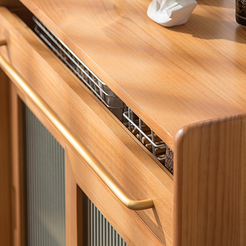 Serveur à manger en bois massif moderne buffet à 1 porte pour salle à manger