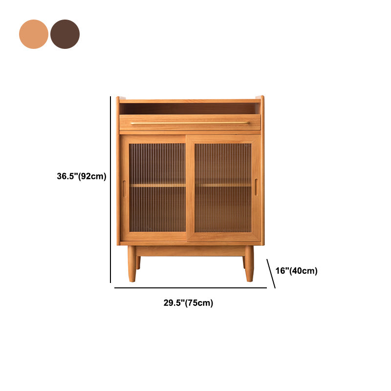 Serveur à manger en bois massif moderne buffet à 1 porte pour salle à manger