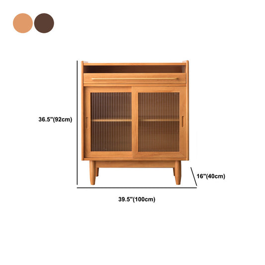 Server da pranzo in legno massiccio moderno Sideboard a 1 porta per sala da pranzo