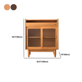 Serveur à manger en bois massif moderne buffet à 1 porte pour salle à manger