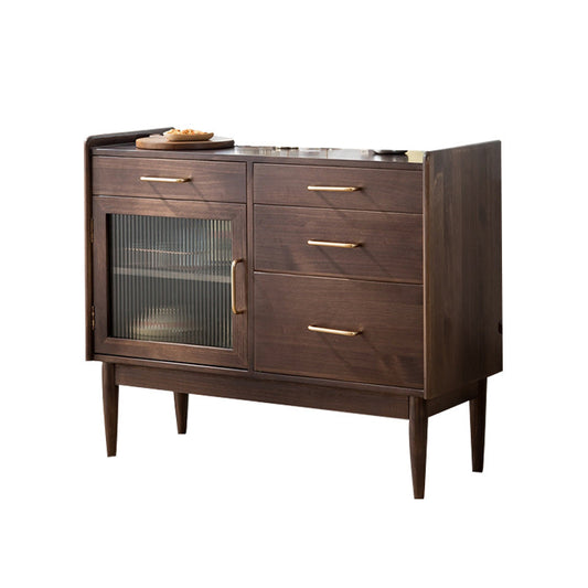 4-Drawer-Speiseserver zeitgenössischer Kiefer Massivholz Sideboard