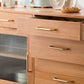 4-Drawer-Speiseserver zeitgenössischer Kiefer Massivholz Sideboard