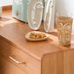 4-Drawer-Speiseserver zeitgenössischer Kiefer Massivholz Sideboard