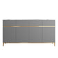 Sideboard glam con cassetti e sideboard della porta per sala da pranzo