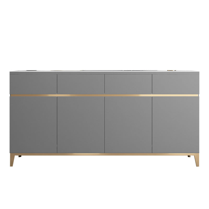 Sideboard glam con cassetti e sideboard della porta per sala da pranzo