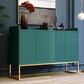 Matte Finish Pine Wood Buffet Modern Indoor Sideboard with Metal Legs Clearhalo 'buffet_sideboard' 'Buffets & Sideboards' 'furn' 'furn_buffet_sideboard' 'Furniture' 'Kitchen & Dining Furniture' 5960743