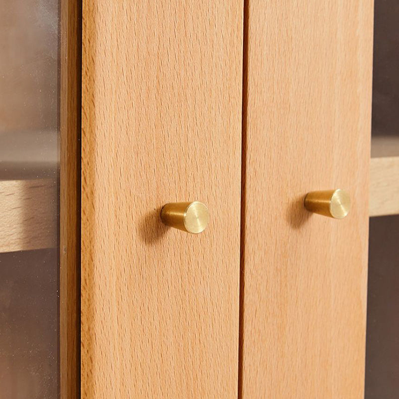 Hedendaagse massief houten zijde bord glazen deuren zijbord met laden