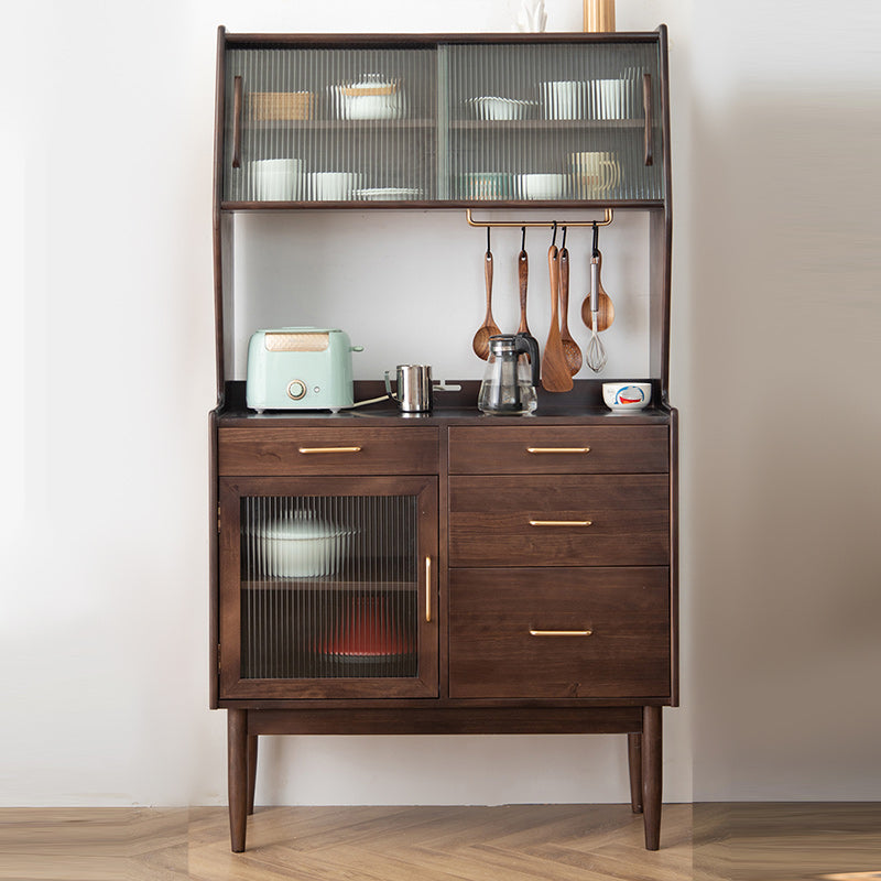 Contemporary Dining Server Solid Wood Sideboard for Living Room Clearhalo 'buffet_sideboard' 'Buffets & Sideboards' 'furn' 'furn_buffet_sideboard' 'Furniture' 'Kitchen & Dining Furniture' 5960770