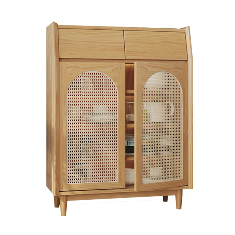 Sideboard per interni in legno da pranzo in legno chiaro moderno con gambe