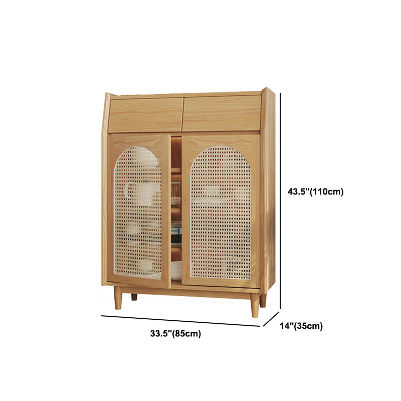 Sideboard per interni in legno da pranzo in legno chiaro moderno con gambe