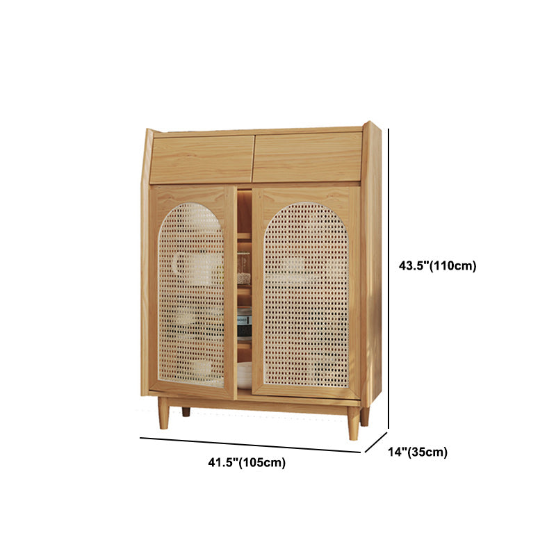 Sideboard per interni in legno da pranzo in legno chiaro moderno con gambe