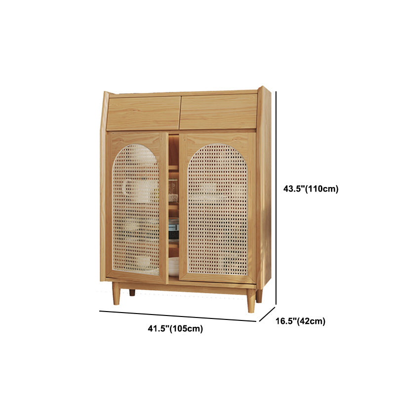 Sideboard per interni in legno da pranzo in legno chiaro moderno con gambe