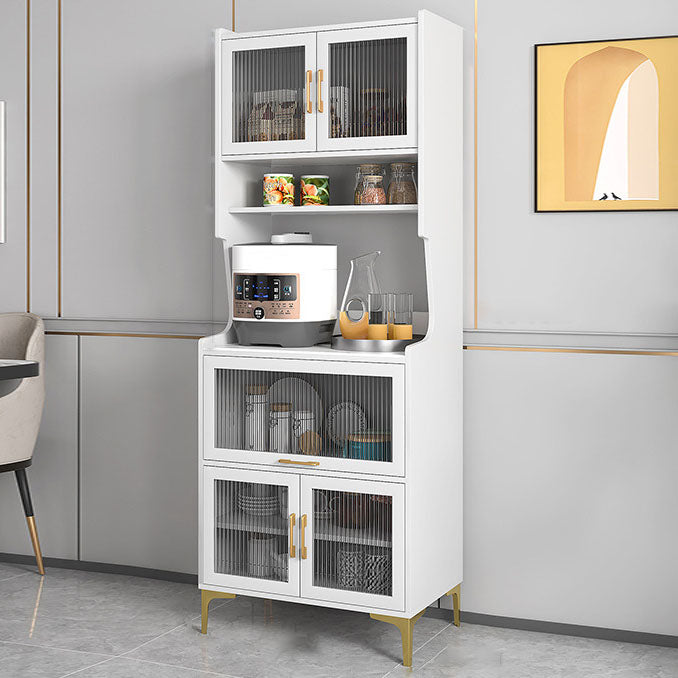 Glamour open opslagbilebord steen en houten dressoir voor woonkamer