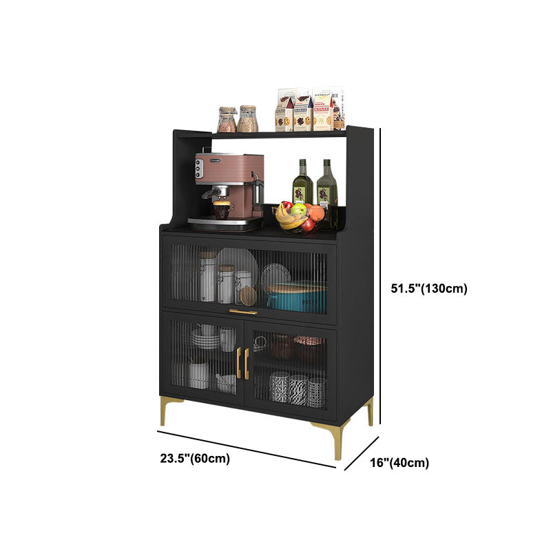 Glamour open opslagbilebord steen en houten dressoir voor woonkamer