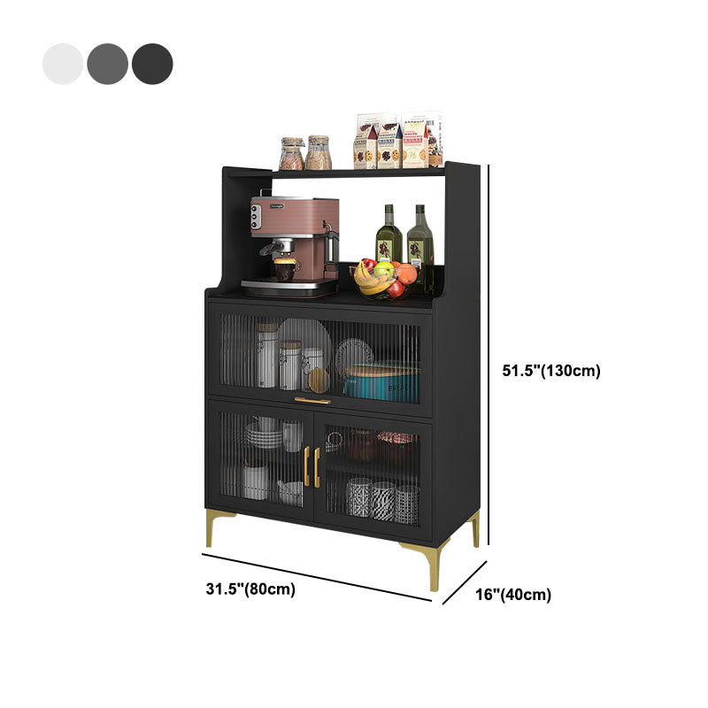 Glamour open opslagbilebord steen en houten dressoir voor woonkamer