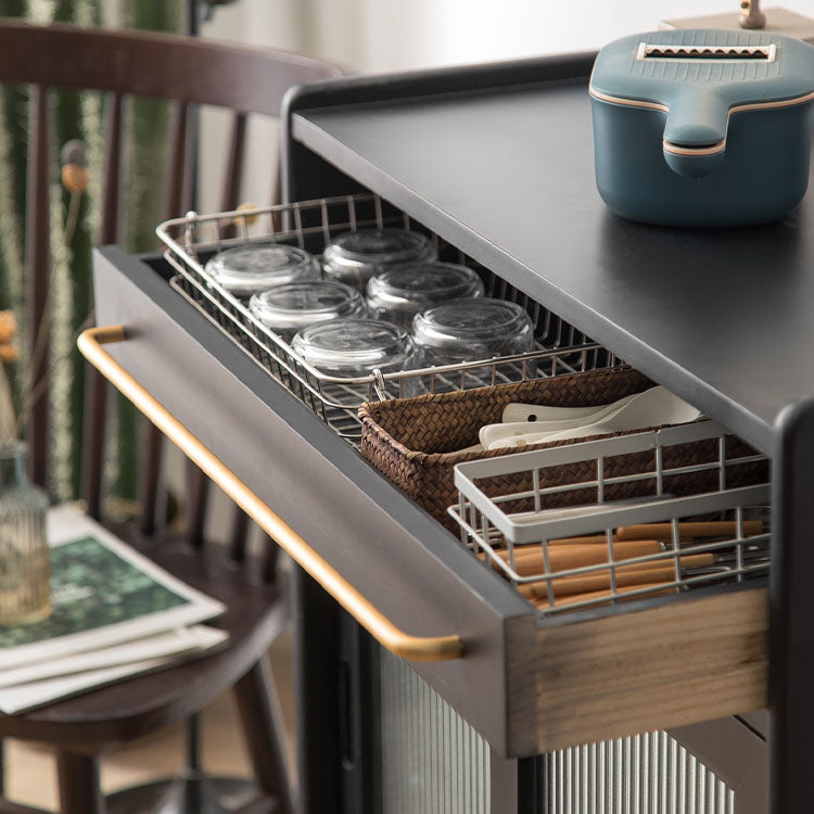 Server da pranzo in legno massiccio di pino mobile contemporaneo