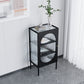 19.5 "L metalen dressoir met glazen deur moderne indoor dinerserver met kast
