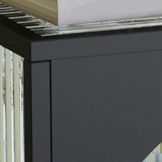 19.5 "L metalen dressoir met glazen deur moderne indoor dinerserver met kast