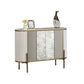 Glam Buffet Stand with Adjustable Shelving White Sideboard Buffet