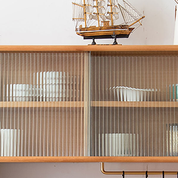 Buffet da pranzo in legno massiccio con cassetti server da pranzo contemporaneo