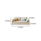 Beige Modern Loose Back Sofa Bed Standard Square Arm Sofa Bed Clearhalo 'furn' 'furn_sofas' 'Furniture' 'Living Room Furniture' 'Sofa' 'sofas' 5961337