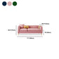 Velvet Modern Style Sofa 2/3-seat Tuxedo Arm Sofa with 2 Pillows
