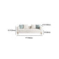 Modern Style Sofa with Pillows Wool/Faux Leather Tuxedo Arm Seating