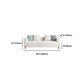 Modern Style Sofa with Pillows Wool/Faux Leather Tuxedo Arm Seating