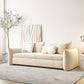 Velvet Sofa Bed with Square Arm Convertible 35.43" D Sofa for Living Room